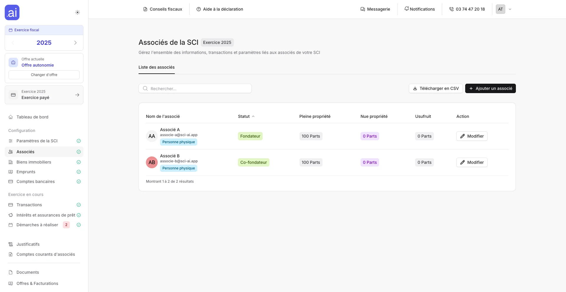 Automatisation des calculs